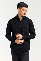 Black Casual Shirt Denim M-DNM-S-002 CS